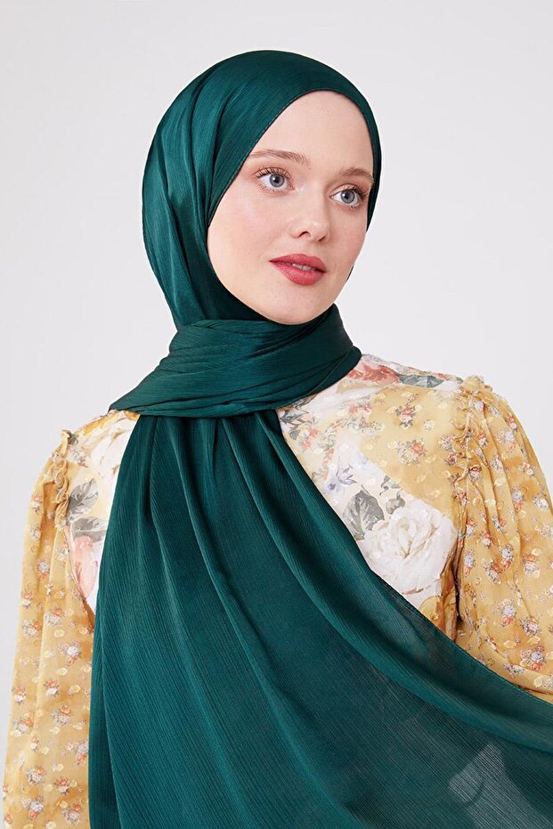 شال فستان سهرة أخضر ساطع