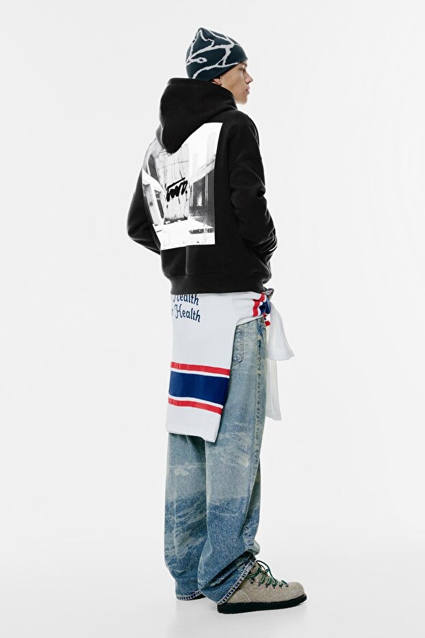 STWD kapüşonlu sweatshirt - 4