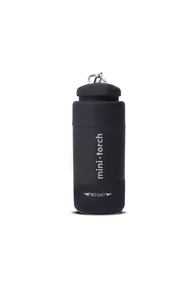 018SDT-black Mini Torch LED Rechargeable Flashlight Portable Keychain Rotary Switch Waterproof Outdo