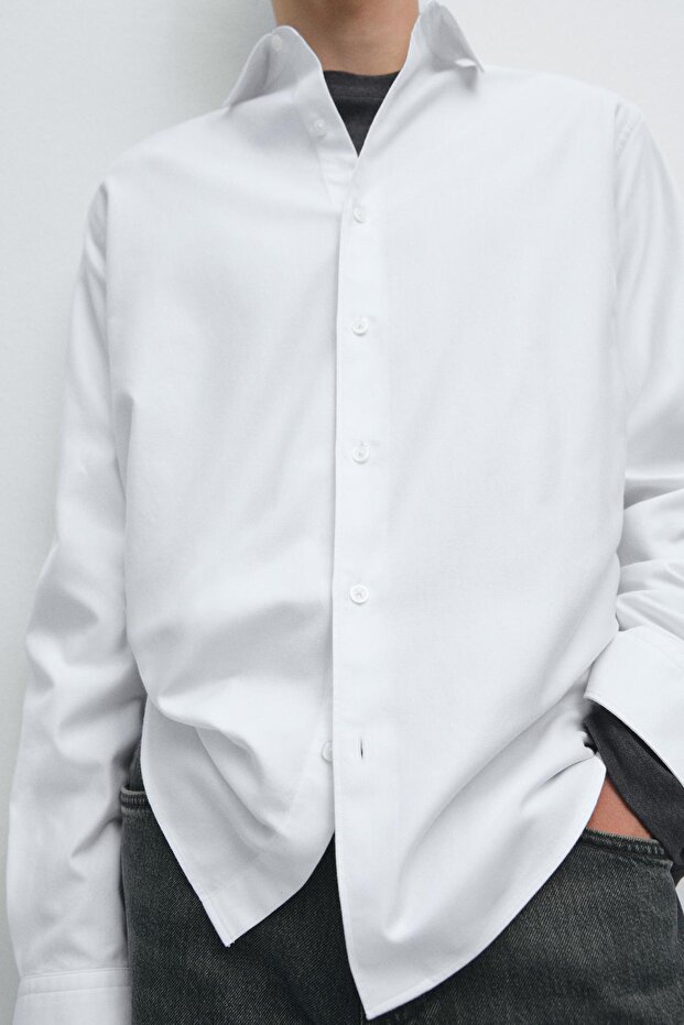 Regular fit fitilli gömlek - 4