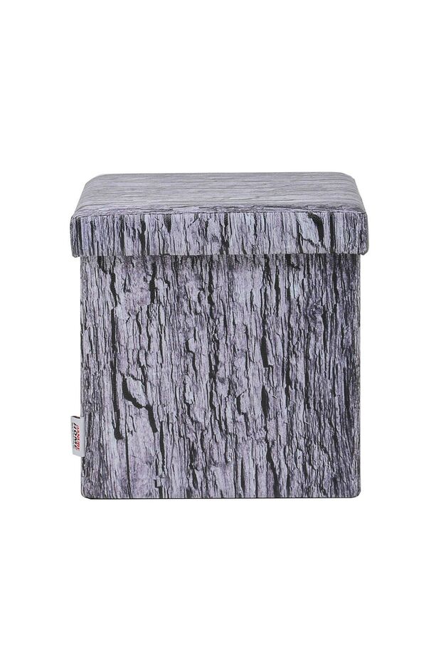Cassy Folding Storage Ottoman - 38x38x37.5 cm, Stylish Furniture & Seating, Durable Polyurethane