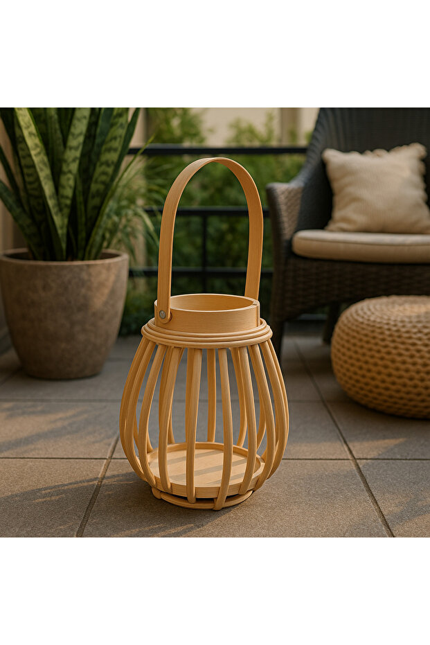Bambu Şamdan Mumluk - 4