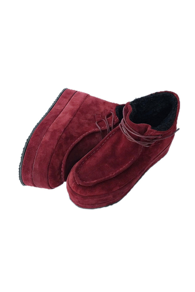 Wally bordo süet platform bot - 3