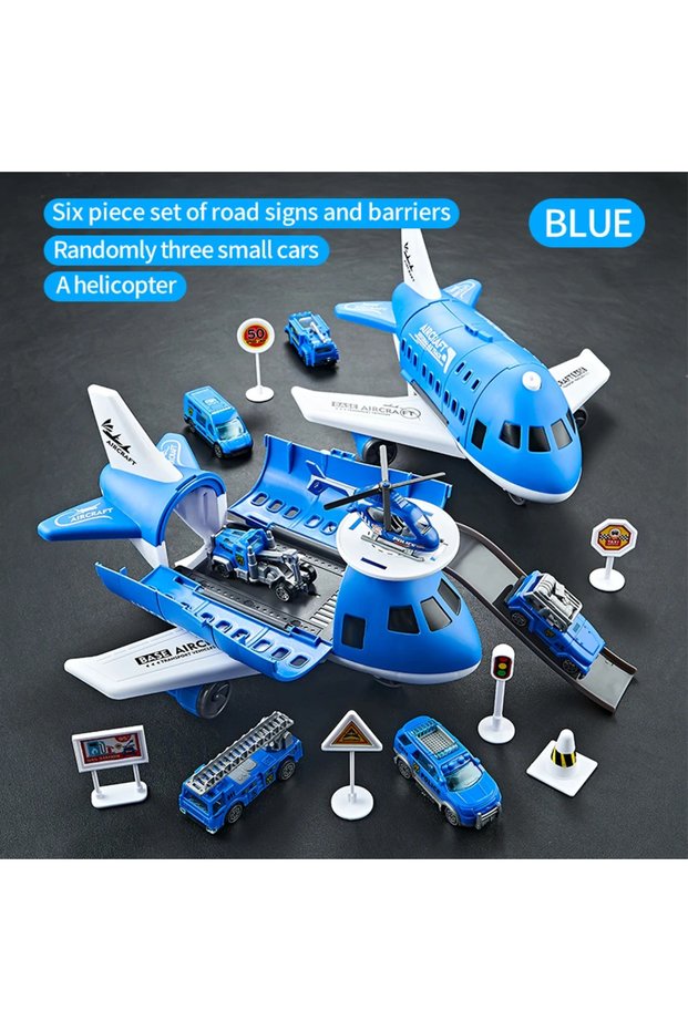 YELLOW Children's Airplane Car Model Toys Inertial Model Simulation Planes Multifunctional Toys,Rand