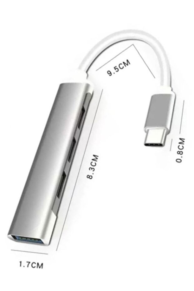Type-c To Usb Hub 4 Port Çoklayıcı Macbook Ile Uyumlu Çoğaltıcı Type C To Usb Converter Hub - 1