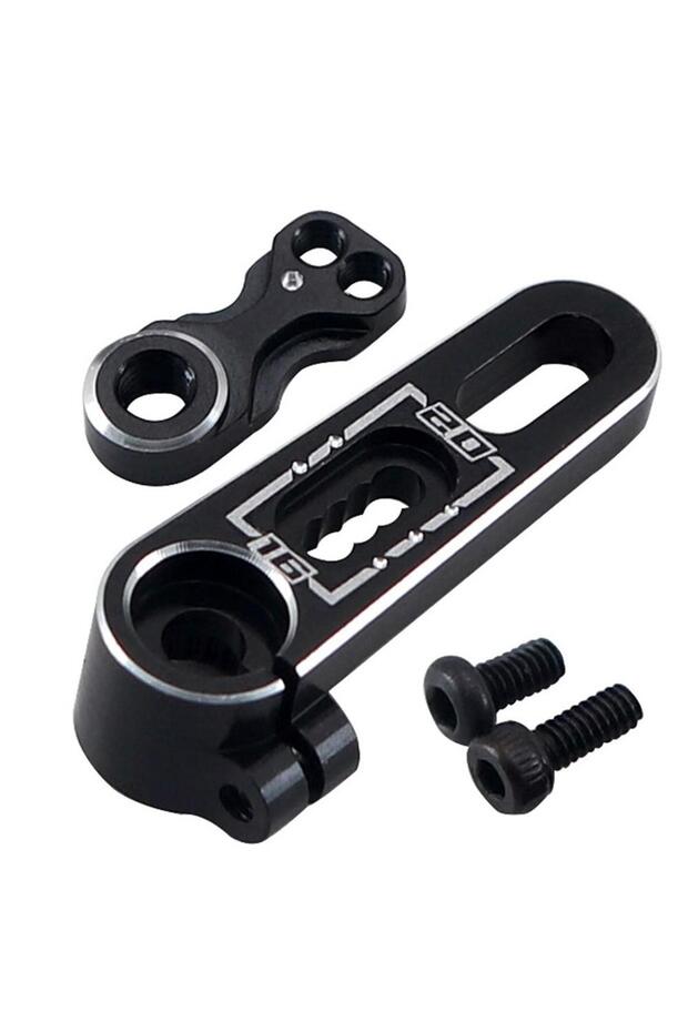 black Ajrc 25t Aluminum 7075 Servo Arm 15.5mm/20mm For 1/10 1/8 Rc Crawler Car Traxxas Trx4 Axial Sc