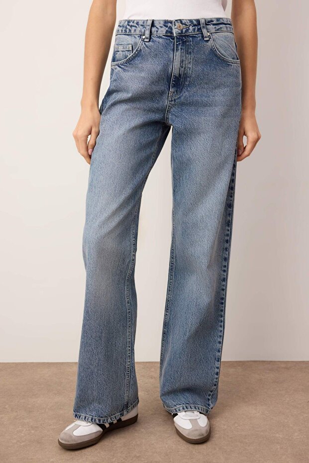 Mavi Yüksek Bel Wide Leg Jeans TWOSS25JE00089 - 3