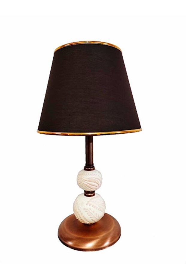 Abajur Krem Çini Bakır Kaplama - 2