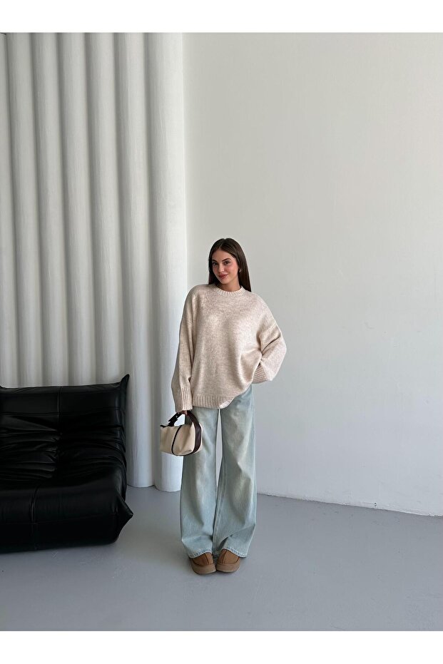 Taş Düz Basic Kalın Kazak - 8