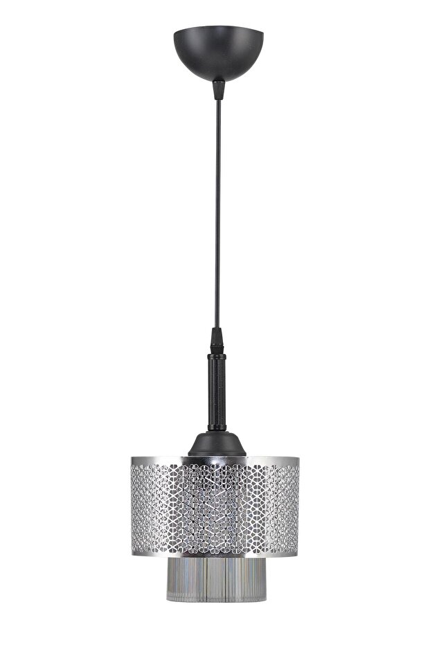 Tekli Motif Sarkıt Avize Krom Modern Tasarım - 6