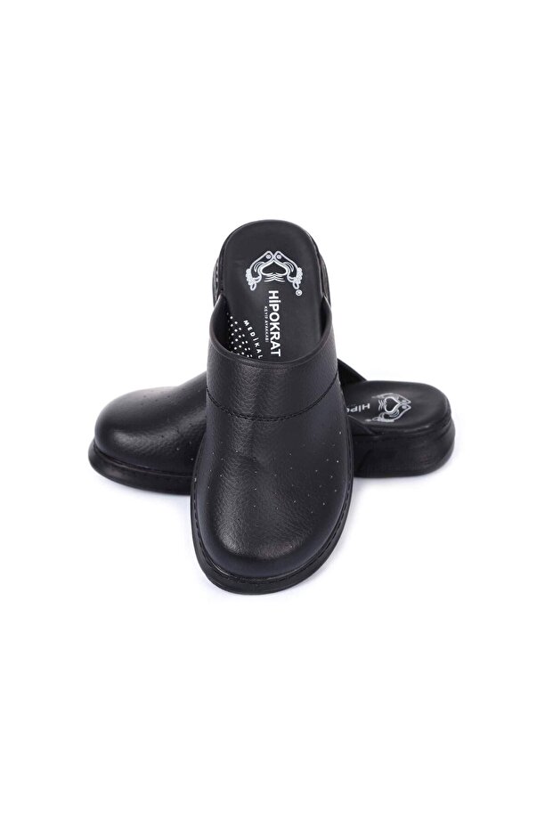 Black Sabo Slippers Doctor Nurse Hospital Cook Slippers
