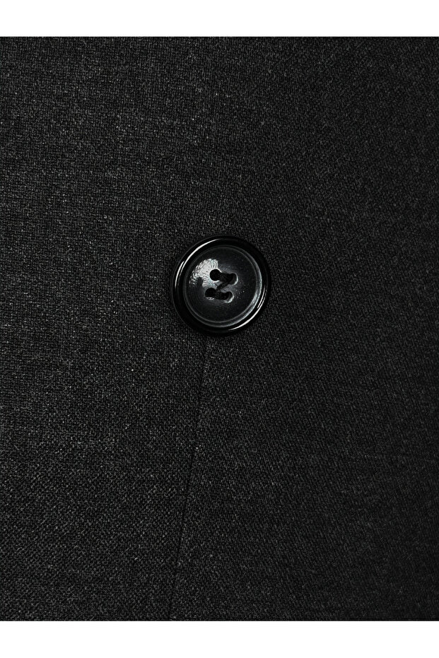 Antrasit Slimfit Kruvaze Takım Elbise - 6