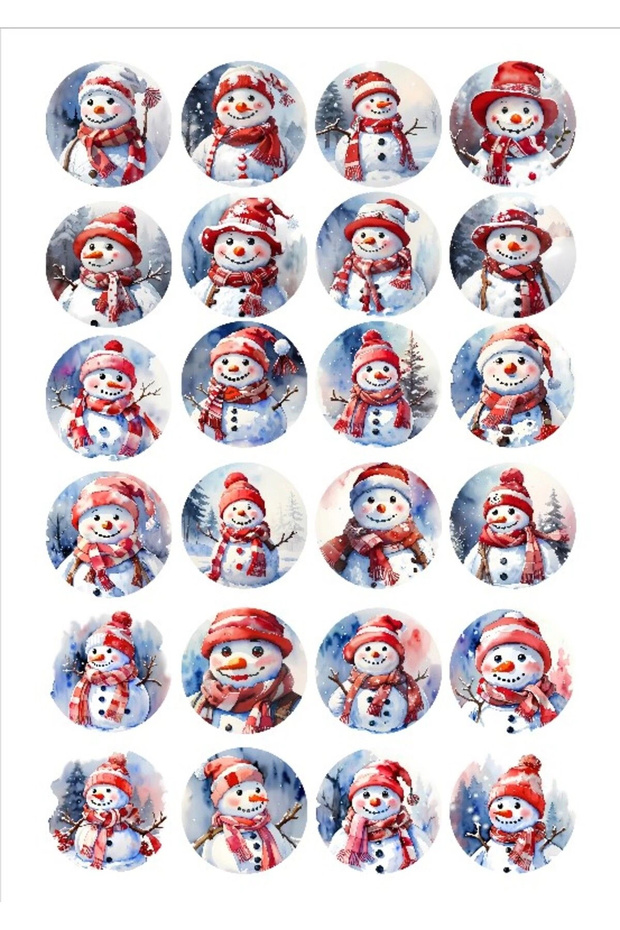 Snowman Sticker Set 2