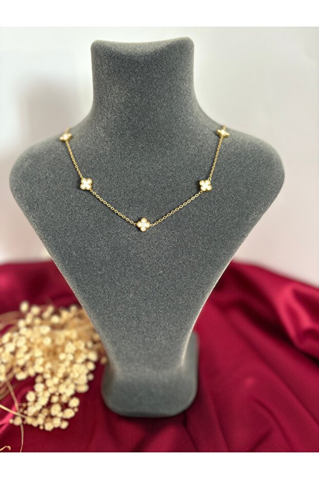 Yonca kolye ve yonca bileklik set - 3