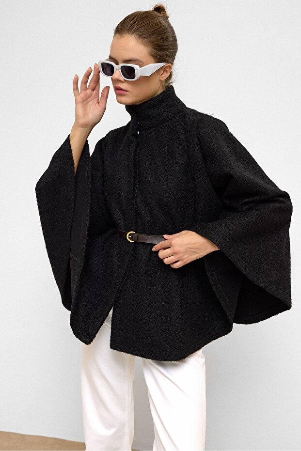 Kemerli Kalın Panço SİYAH 3154 - 2