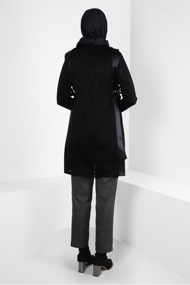 FİLE DETAYLI YELEKLİ TUNİK 44287 - 3