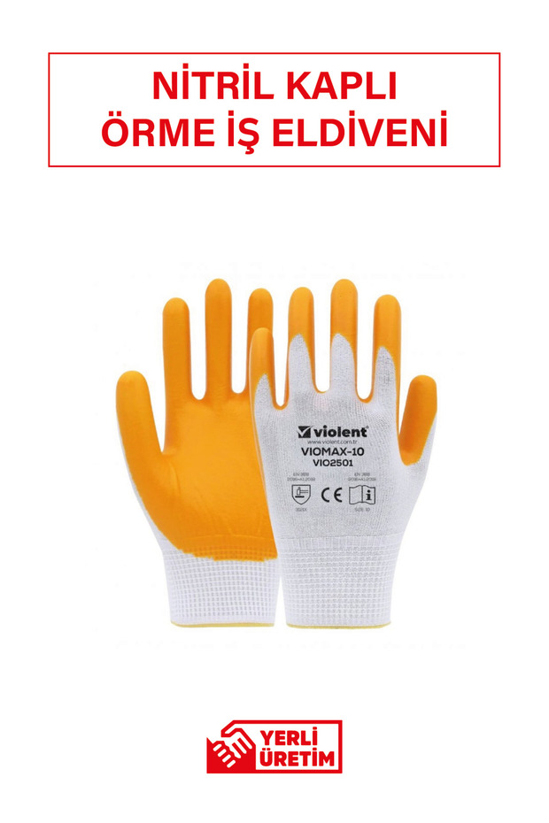Viomax Nitril Örme İş Eldiveni No:10 - 1