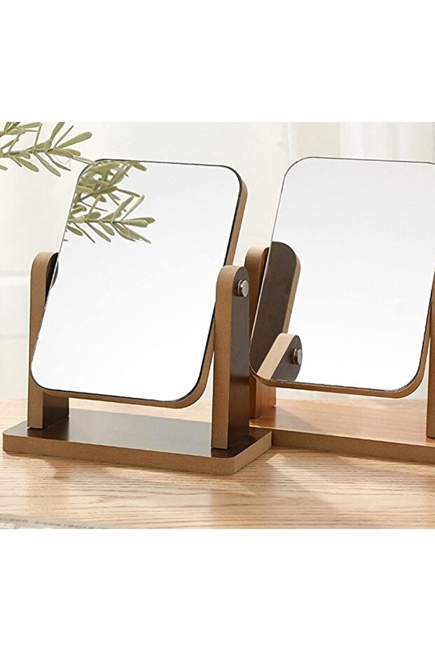 Mirror Simple Make-up Mirror Rotary Desktop Mirror Desktop Make-up Mirror Portable Folding Mirror Ho - 2