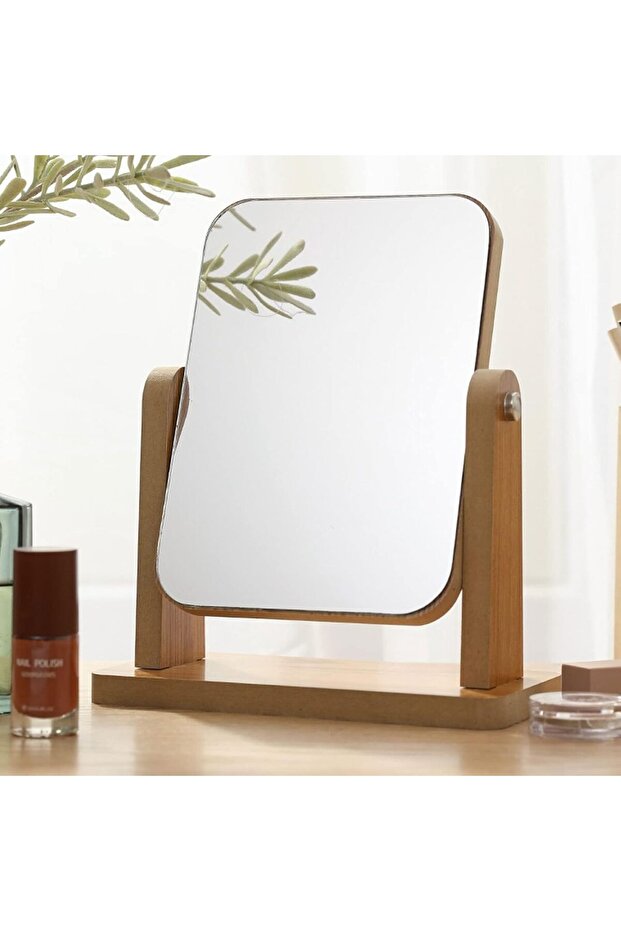 Mirror Simple Make-up Mirror Rotary Desktop Mirror Desktop Make-up Mirror Portable Folding Mirror Ho - 3