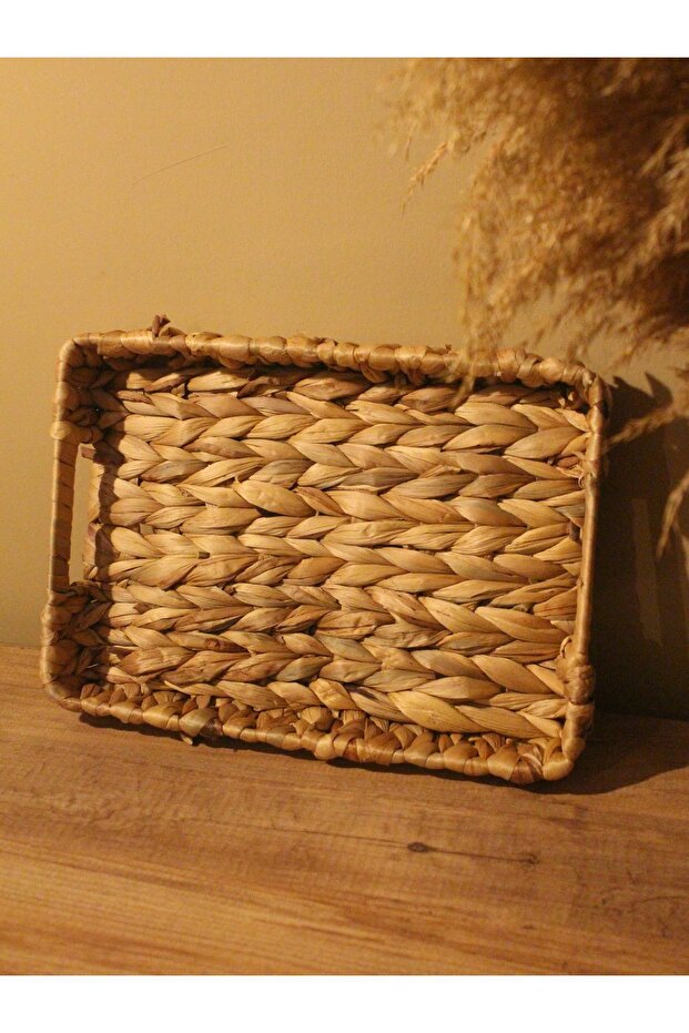 صينية مستطيلة الشكل من القش المائي الحلمونية صغيرة الحجم - 3