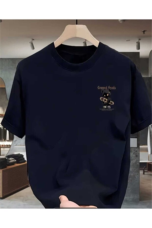 Skateboarder Black Bear Design T-Shirt