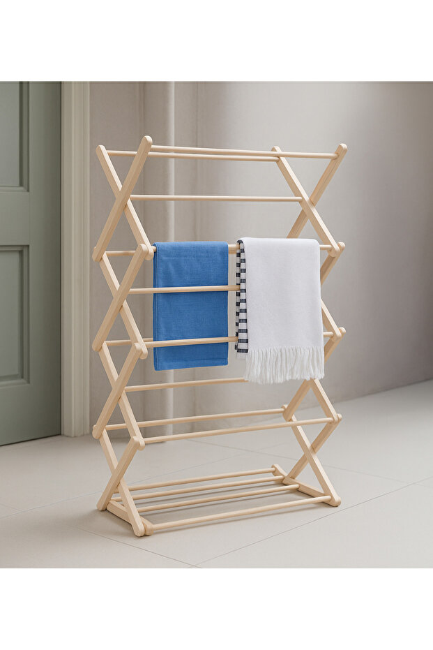 Ahşap 3 Kademeli Kurutmalık - 2