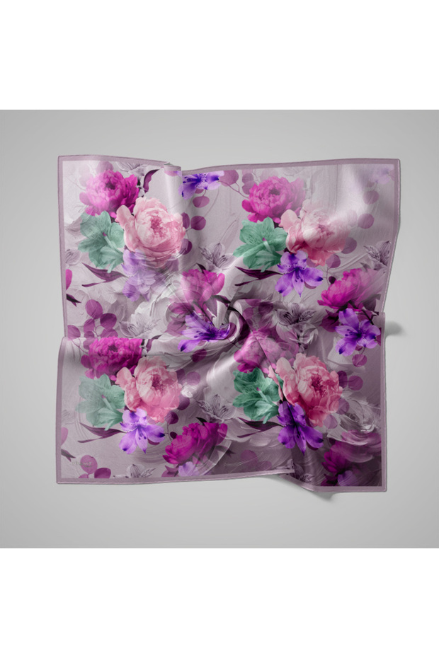 Eșarfă cu model natural - 1