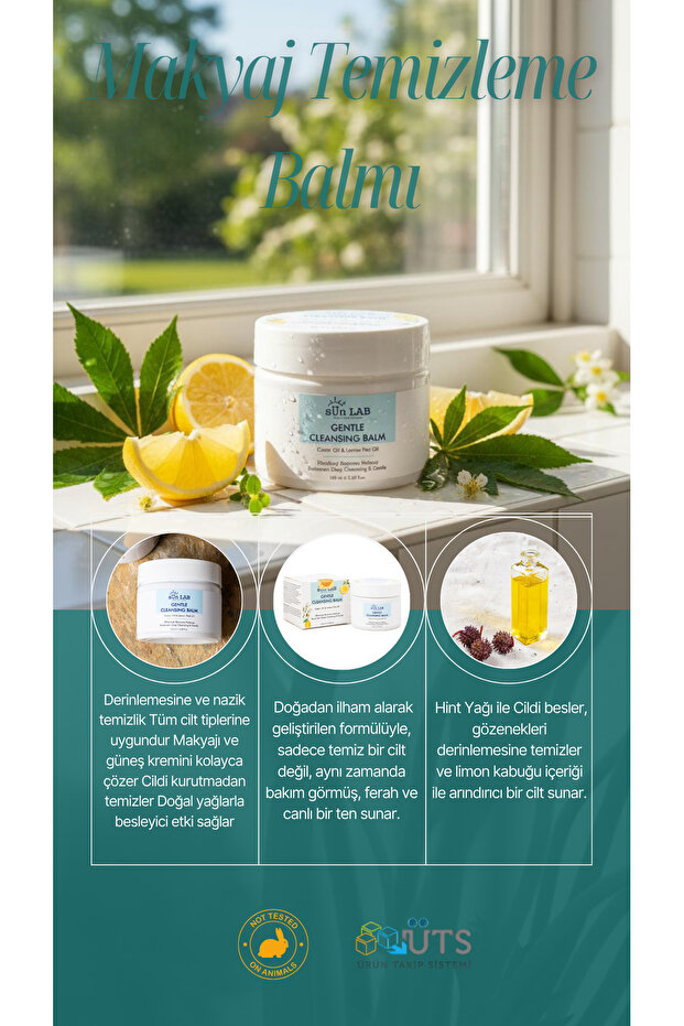 Makyaj ve Yüz Temizleme Balmı Gentle Cleansing 100ml (Hint yağı ve Limon Kabuğu Yağı ) - 2