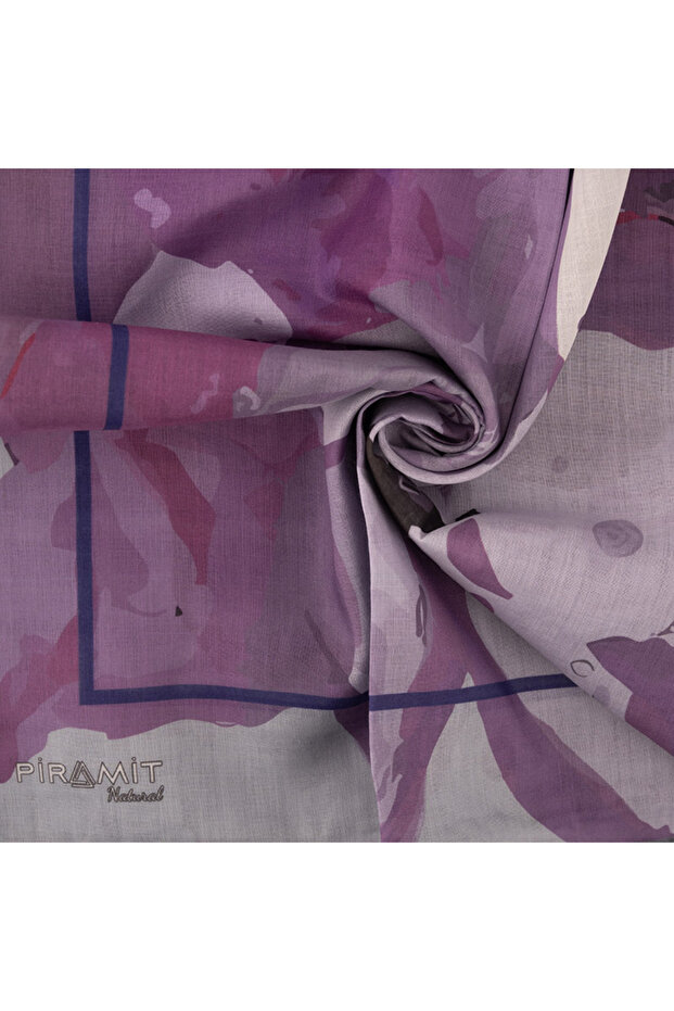 Natural Patterned Scarf - 2