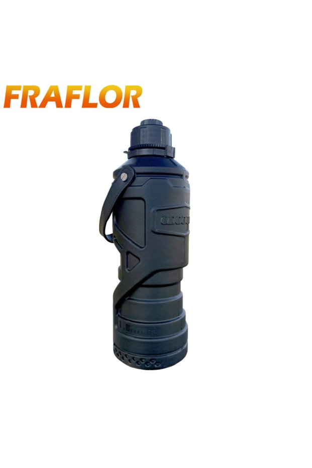1.8L Black Motorcycle Cup Holder Installed Jerrycan Spare Fuel Tank Water Bucket Gas Can, 1.8L Oil C