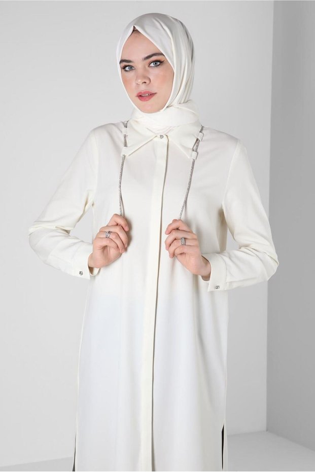 LACED DETAILED SHIRT TUNIC 44149