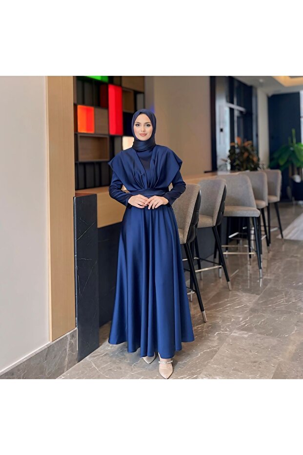 Rochie de seara Ressa bleumarin - 2