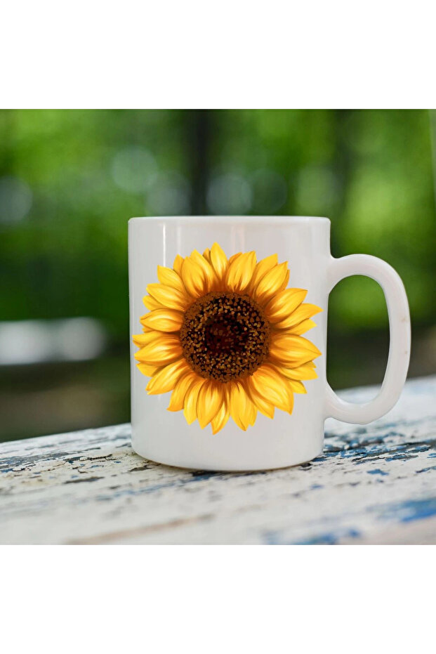 Sunflower Patterned Model Cup - 1