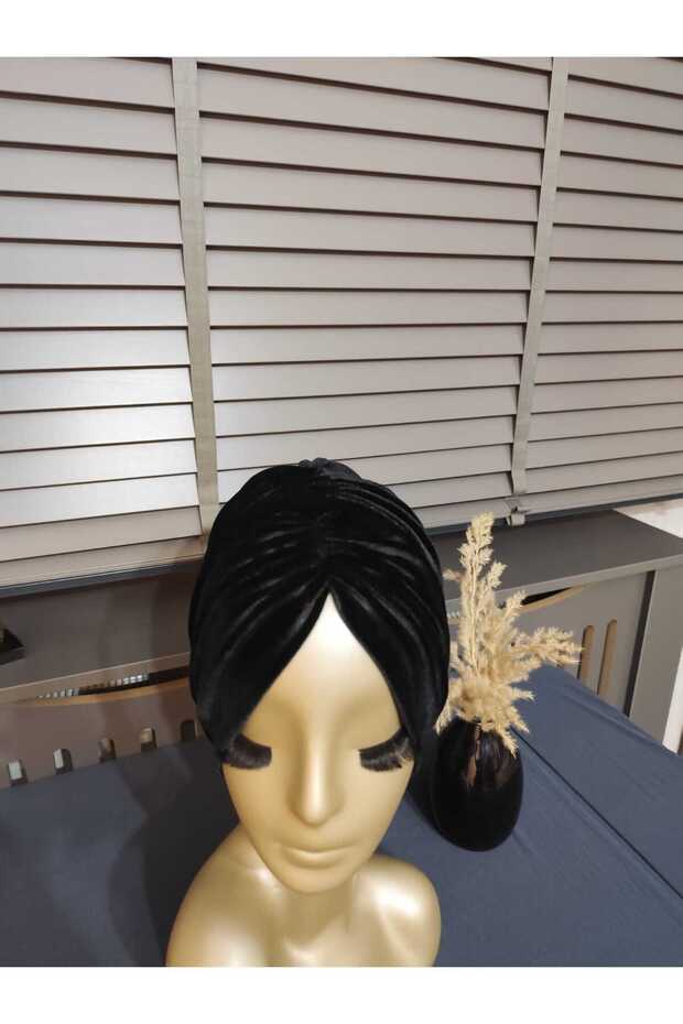 Siyah kadife bone - 2