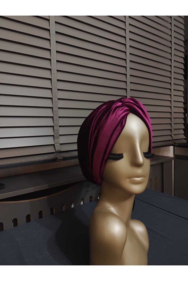 Meryemcebone Mor Kadife Bone - 3