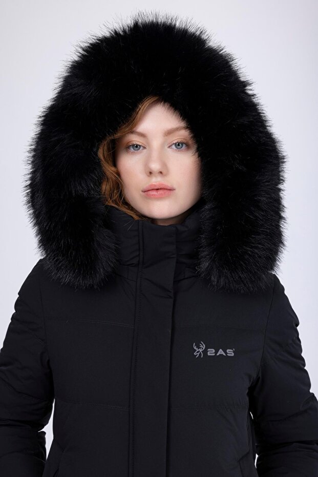 Ashley Kadın Down Mont Siyah - 2