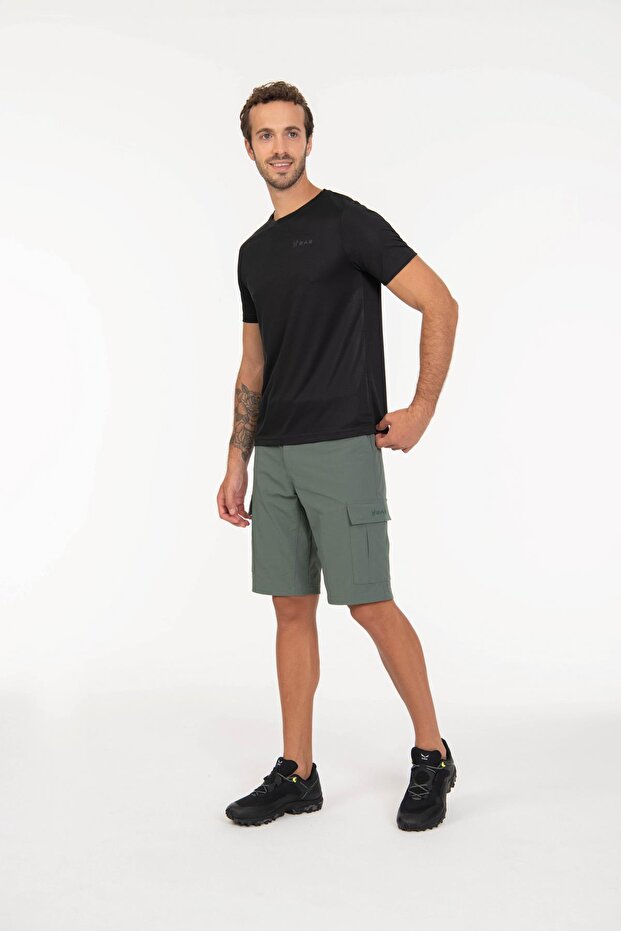 Pally Erkek Kargo Şort Yeşil - 1