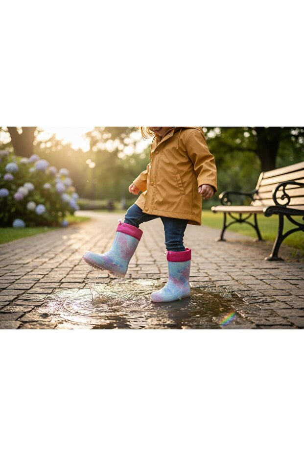 MUHDAMAD Çocuk bot kar botu Yağmur ve kar geçirmez Kürklü Bot - 1