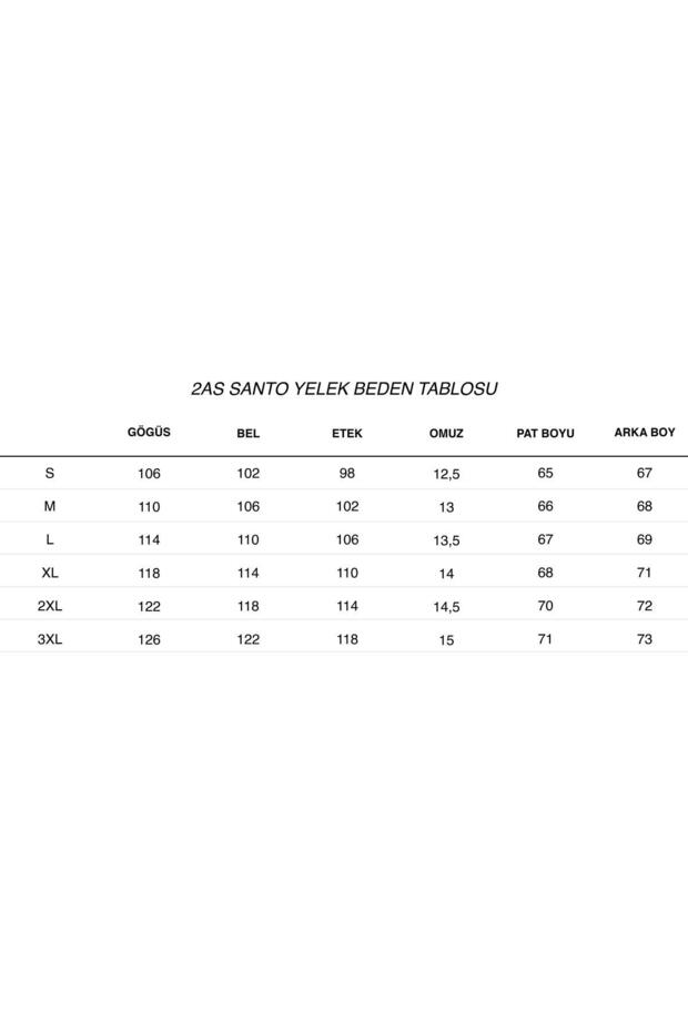 Santo Erkek Yelek Krem - 8