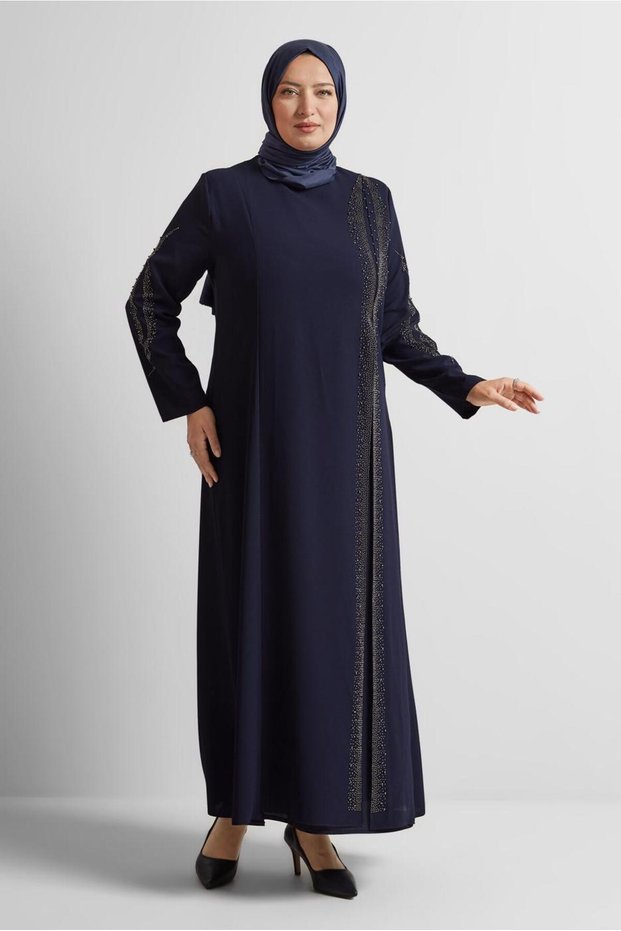 Stone Detail Plus Size Dress 20718