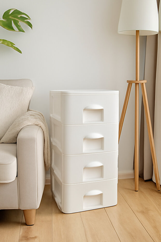 DRAWER COMMODE(2) 4 LAYER WHITE - 2