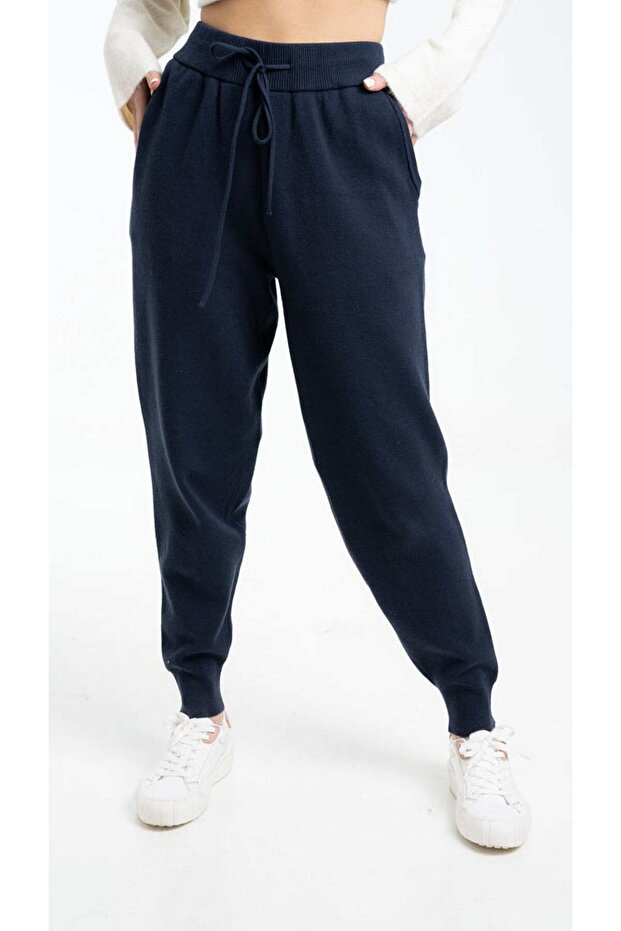 بنطلون سادة عالي الخصر - 1