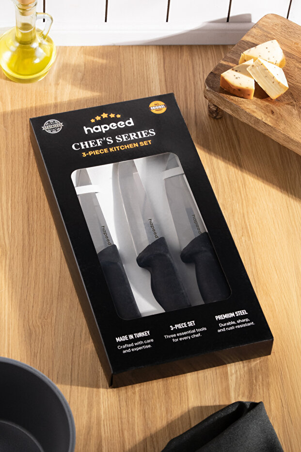 Nova Model 3'lü Mutfak Chef Bıçak Seti - 5