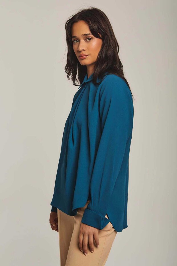 Solid Button-Front Top - 3