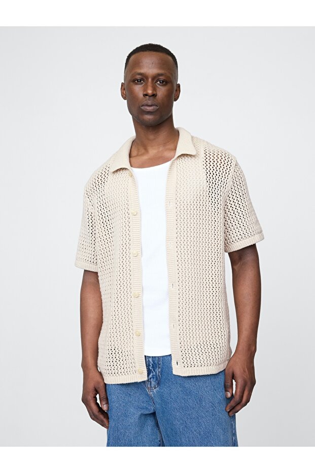 ErkekMesh Örgü Gömlek - 1