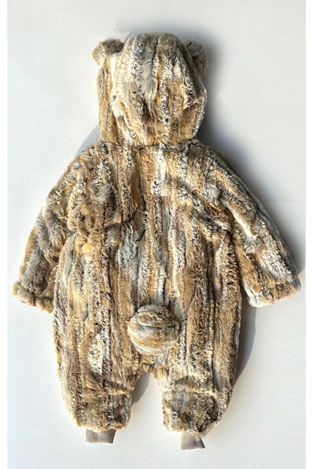 PELUŞLU KAPÜŞONLU TULUM - 3