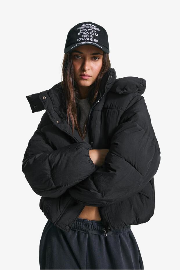 Kapüşonlu şişme ceket - 4