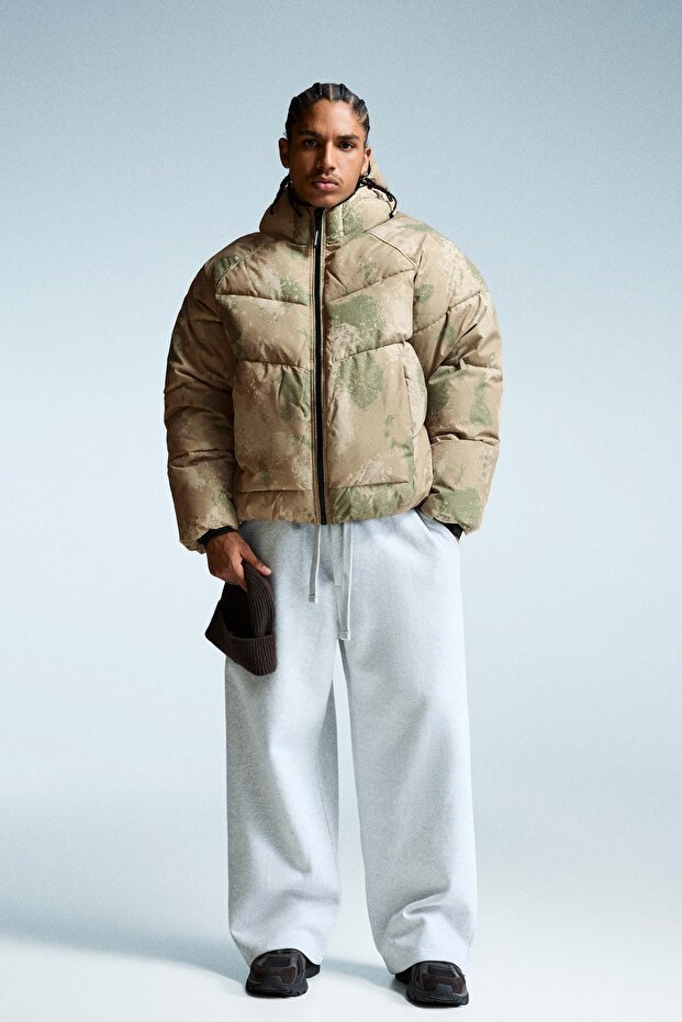 Kapüşonlu şişme ceket - 5