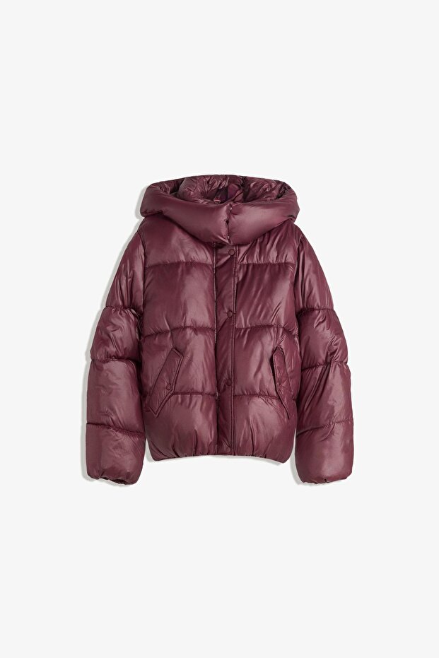 Kapüşonlu şişme ceket - 2