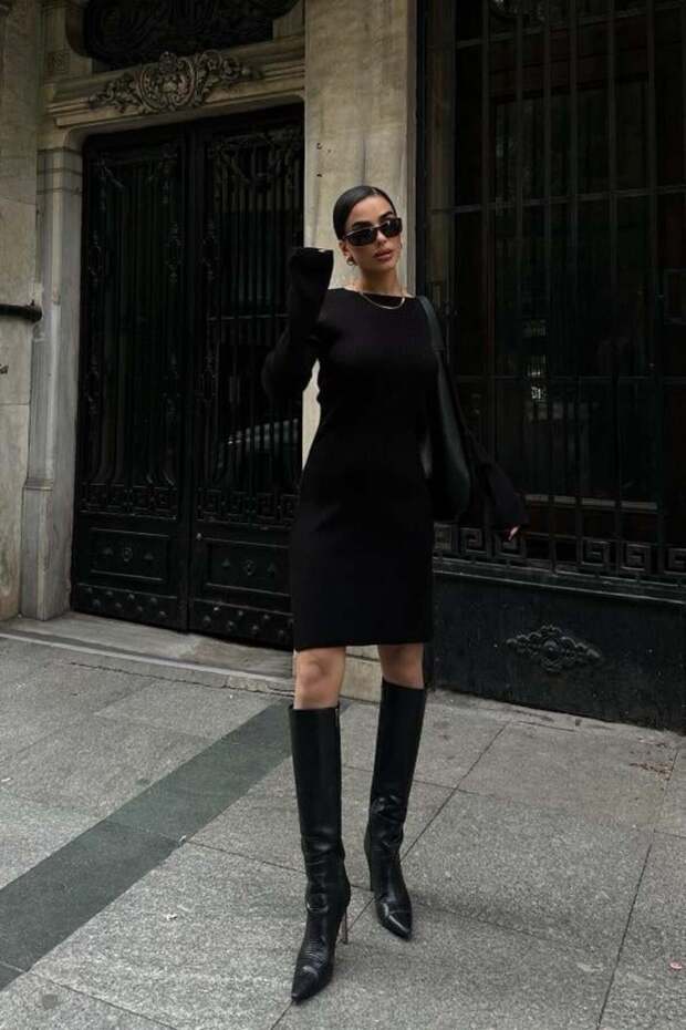 Brigita Sırt Dekolteli Triko Elbise 2532-01 R2-C-K4 - 3